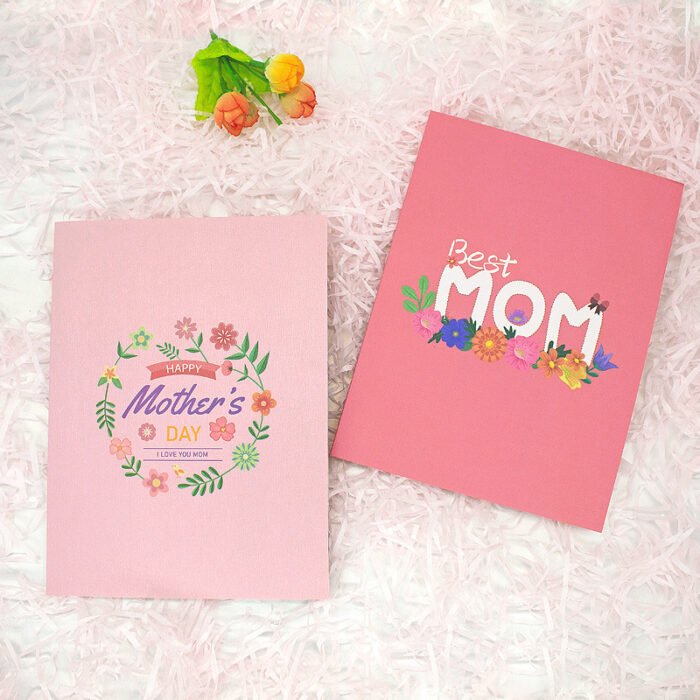 Mother's Day 3D Pop Up Greeting Card with Envelope
