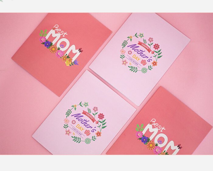 Mother's Day 3D Pop Up Greeting Card with Envelope