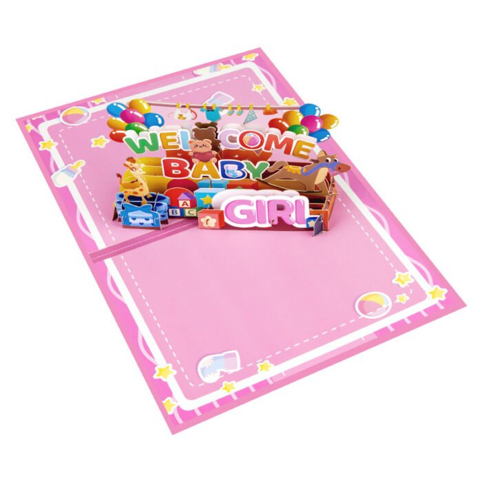 Baby Shower Pop up Cards with Envelope