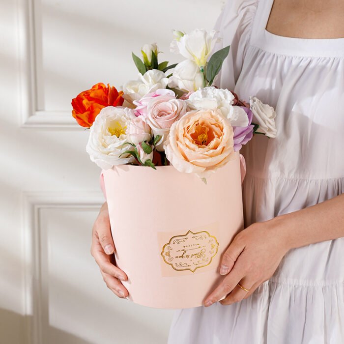 Round Flower Gift Box Customized